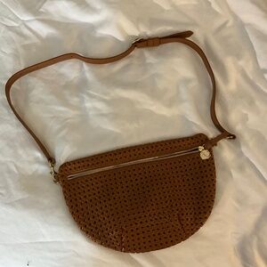 Clare V Tan rattan grande fanny